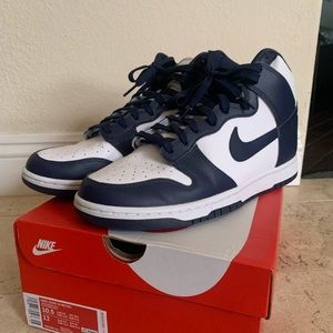 Nike Dunk Hi Retro - Navy Blue High Dunks